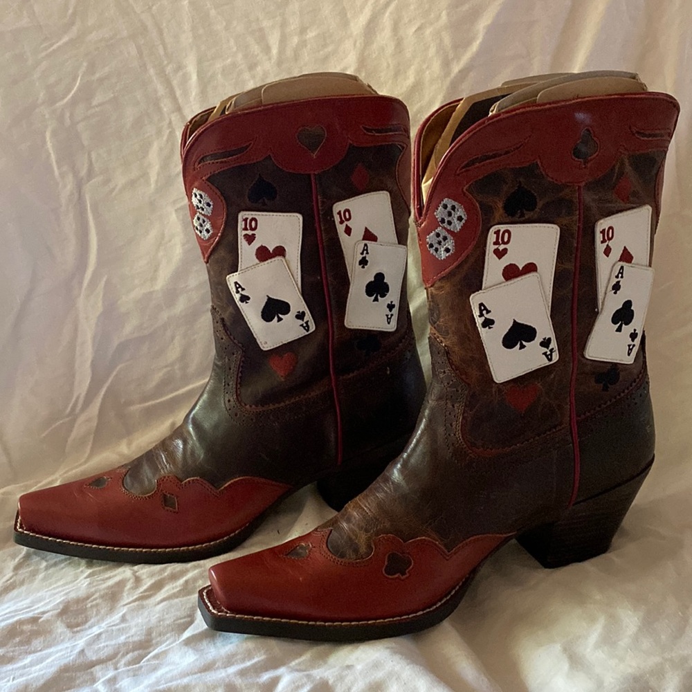 ARIAT Lady Luck - Women’s WESTERN COWBOY BOOTS Size 9B - NEW w/tags- Vegas Theme